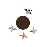 Shiny Wing Heart Shaped Zircon Pendant-DIY Jewelry Making Accessories   12x8mm