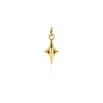 18K Gold Spike Pendant Jewelry Accessories 8x17mm