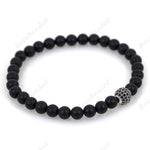Black Onyx Beads & Round Ball Beaded Bracelets 6mm - BestBeaded