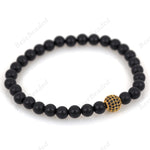 Black Onyx Beads & Round Ball Beaded Bracelets 6mm - BestBeaded
