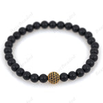 Black Onyx Beads & Round Ball Beaded Bracelets 6mm - BestBeaded