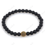 Black Onyx Beads & Round Ball Beaded Bracelets 6mm - BestBeaded