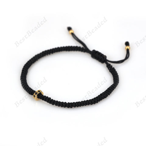 Unique Woven Bracelet & CZ Beads for Women - BestBeaded