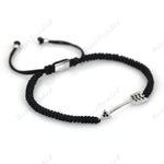Arrow Bracelet with Black Cord for Men Gift - BestBeaded
