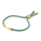 Half-finished Cord Bracelet With Sliding Slider Stopper Beads,Adjustable Connector for diy Jewelry Making Findings - BestBeaded