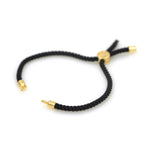 Half-finished Cord Bracelet With Sliding Slider Stopper Beads,Adjustable Connector for diy Jewelry Making Findings - BestBeaded