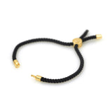 Half-finished Cord Bracelet With Sliding Slider Stopper Beads,Adjustable Connector for diy Jewelry Making Findings - BestBeaded