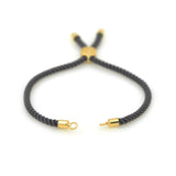 Half-finished Cord Bracelet With Sliding Slider Stopper Beads,Adjustable Connector for diy Jewelry Making Findings - BestBeaded