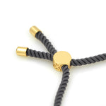 Half-finished Cord Bracelet With Sliding Slider Stopper Beads,Adjustable Connector for diy Jewelry Making Findings - BestBeaded