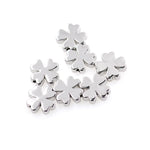 Gold Clover Brass Flower Spacer Accessories for Handmade Findings 10x2.5mm - BestBeaded