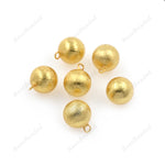 Dipped Round Ball Pendant Polished Gold Plated Charms Pendant - BestBeaded