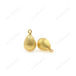 Teardrop Oval Pendant 24K Gold Geometric Beads - BestBeaded