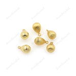 Teardrop Oval Pendant 24K Gold Geometric Beads - BestBeaded