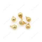 Teardrop Oval Pendant 24K Gold Geometric Beads - BestBeaded