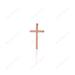 Gold Plated Cross Pendant Brass Religious Jewelry - BestBeaded