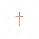 Gold Plated Cross Pendant Brass Religious Jewelry - BestBeaded