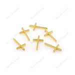 Gold Plated Cross Pendant Brass Religious Jewelry - BestBeaded