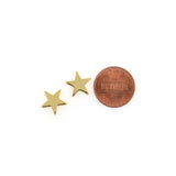 Gold Plated Tiny Star Pendant Beads for Jewelry Making - BestBeaded