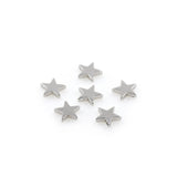Gold Plated Tiny Star Pendant Beads for Jewelry Making - BestBeaded