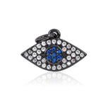 Evil Eye Pendant Blue Eye Beads for DIY Necklace/Bracelet Charms Making 14x9mm - BestBeaded
