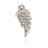 Angel Wing Sideway for Bracelet Charms Pendant,DIY Necklace Pendant Beads Jewelry Making 15x6mm - BestBeaded