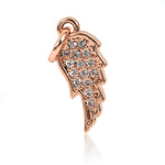 Angel Wing Sideway for Bracelet Charms Pendant,DIY Necklace Pendant Beads Jewelry Making 15x6mm - BestBeaded