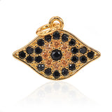 Evil Eye for Mens Bracelet/Necklace Pendant,DIY Handmade Beads 18x13mm - BestBeaded