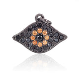 Evil Eye for Mens Bracelet/Necklace Pendant,DIY Handmade Beads 18x13mm - BestBeaded