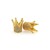 King Crown Spacer Beads Original Bracelet Jewelry 12x12mm - BestBeaded