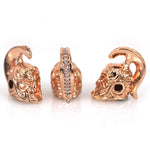 Roman Warrior Gladiator Helmet Spacer Beads 8x16mm - BestBeaded