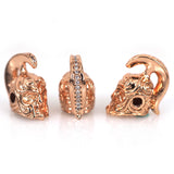 Roman Warrior Gladiator Helmet Spacer Beads 8x16mm - BestBeaded
