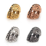 Roman Warrior Helmet Bracelet Spacer Beads Accessories 11x14mm - BestBeaded