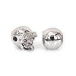 Skull Beads Brass Metal Skeleton Charm fit diy Men Bracelet/Necklace Jewelry Findings 8x12mm - BestBeaded