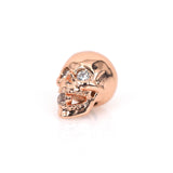 Skull Bead Spacer Charms,Metal Pave CZ for Men's Gemstone Bracelet Jewelry Findings 8x13mm - BestBeaded