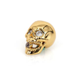 Skull Bead Spacer Charms,Metal Pave CZ for Men's Gemstone Bracelet Jewelry Findings 8x13mm - BestBeaded