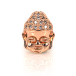 Lucky Buddha Beads,Pave CZ Stone Religion Jewelry,Original Handmade Design 9x11mm - BestBeaded