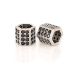 Hexagon Tube Bead,Large Hole Bead Charms 8x8mm - BestBeaded