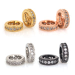 European Style Round Spacer Beads for DIY Jewelry Findings 10x3mm - BestBeaded