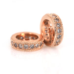 European Style Round Spacer Beads for DIY Jewelry Findings 10x3mm - BestBeaded