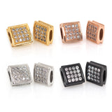 Square Fitting for Charm Beads Bracelet DIY Jewelry Making Accessory 9x9mm - BestBeaded