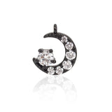 Half Moon Bracelet Charms Pendant,DIY Beading Jewelry Making Pendant Beads 10x12mm - BestBeaded