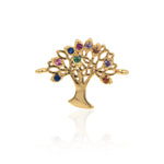 Family Tree DIY Jewelry Bracelet Charm Connector Beads for Women Original Decor 17x12mm - BestBeaded