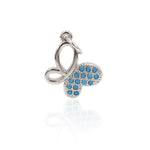 Turquoise Butterfly Pendant for Bracelet/Necklace Charms Bead, DIY Jewelry Making Beads 11x9mm - BestBeaded