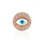Shell Evil Eye Connector for Bracelet Charm Beads Jewelry Handcrafts 15x6mm - BestBeaded