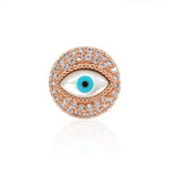Shell Evil Eye Connector for Bracelet Charm Beads Jewelry Handcrafts 15x6mm - BestBeaded