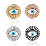 Shell Evil Eye Connector for Bracelet Charm Beads Jewelry Handcrafts 15x6mm - BestBeaded