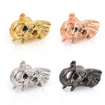 3D Elephant Head Beads DIY Jewelry Making 16x14mm - BestBeaded
