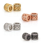 Big Hole Spacer Beads Charms for DIY Jewelry Making 8x7mm - BestBeaded