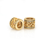 Big Hole Spacer Beads Charms for DIY Jewelry Making 8x7mm - BestBeaded