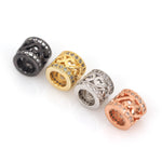 Big Hole Spacer Beads Charms for DIY Jewelry Making 8x7mm - BestBeaded
